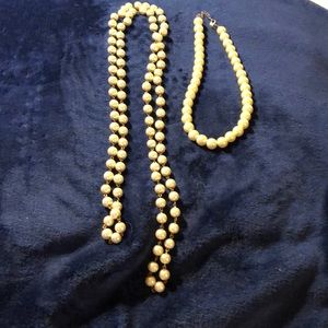 Costume pearl necklaces